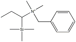 N-(Benzyl)-N,N-dimethyl-1-trimethylsilyl-1-propanaminium Structure