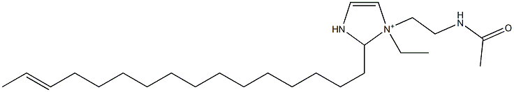 1-[2-(Acetylamino)ethyl]-1-ethyl-2-(14-hexadecenyl)-4-imidazoline-1-ium,,结构式