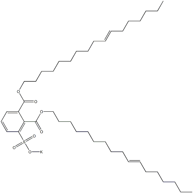 3-(Potassiosulfo)phthalic acid di(10-heptadecenyl) ester Structure