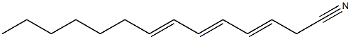 3,5,7-Tetradecatrienenitrile Structure