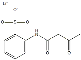 2-(Acetoacetylamino)benzenesulfonic acid lithium salt Struktur