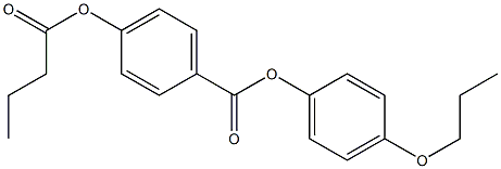 p-Butanoyloxybenzoic acid p-propoxyphenyl ester,,结构式