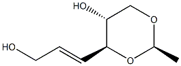 (2R,4S,5R)-4-[(E)-3-Hydroxy-1-propenyl]-2-methyl-1,3-dioxan-5-ol Struktur