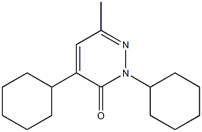 2,4-Dicyclohexyl-6-methylpyridazin-3(2H)-one Structure