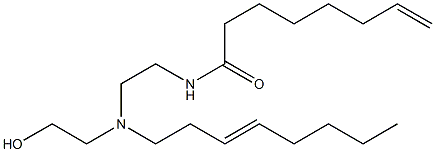 N-[2-[N-(2-Hydroxyethyl)-N-(3-octenyl)amino]ethyl]-7-octenamide Structure