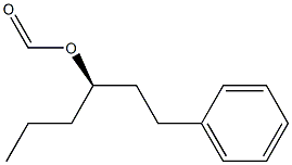[R,(+)]-1-Phenyl-3-hexanol formate Struktur