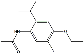 4'-Ethoxy-2'-isopropyl-5'-methylacetanilide Struktur