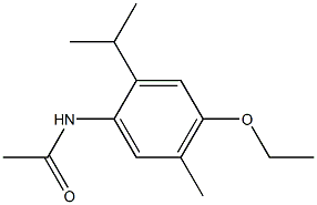 4'-Ethoxy-2'-isopropyl-5'-methylacetanilide 结构式