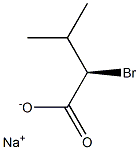 [R,(+)]-2-Bromo-3-methylbutyric acid sodium salt 结构式