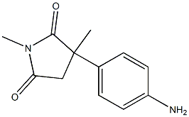 2-(4-Aminophenyl)-N,2-dimethylsuccinimide,,结构式