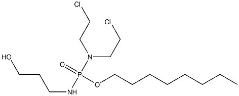  N,N-Bis(2-chloroethyl)-N'-(3-hydroxypropyl)diamidophosphoric acid octyl ester