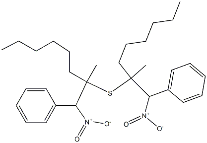Phenyl(2-nitro-1-methyl-1-hexylethyl) sulfide 结构式
