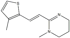 1-Methyl-2-[2-(3-methyl-2-thienyl)vinyl]-1,4,5,6-tetrahydropyrimidine 结构式