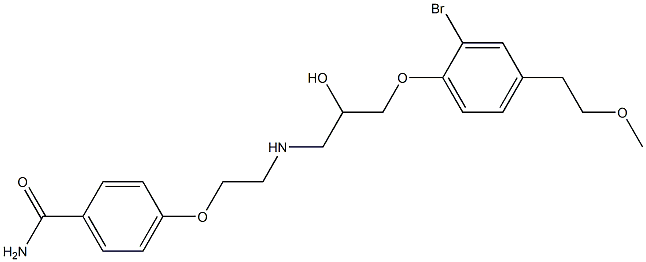 4-[2-[[2-Hydroxy-3-[2-bromo-4-(2-methoxyethyl)phenoxy]propyl]amino]ethoxy]benzamide