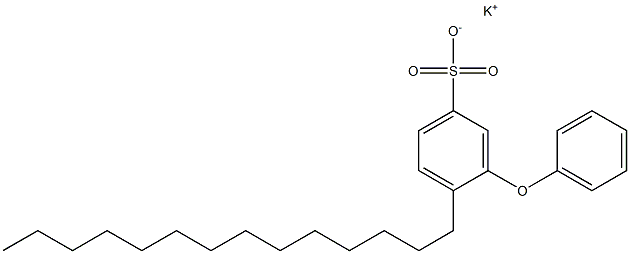3-フェノキシ-4-テトラデシルベンゼンスルホン酸カリウム 化学構造式