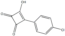 4-(4-Chlorophenyl)-3-hydroxy-3-cyclobutene-1,2-dione 结构式