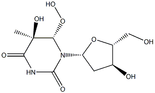 (5S,6S)-5,6-Dihydro-5-hydroxy-6-hydroperoxythymidine