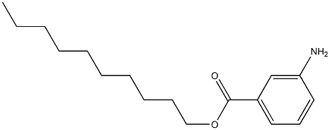 3-Aminobenzoic acid decyl ester,,结构式