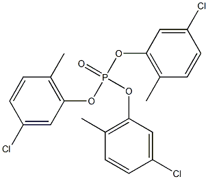Phosphoric acid tris(3-chloro-6-methylphenyl) ester Struktur