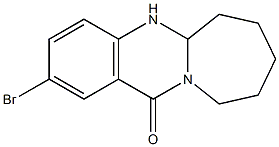 5a,6,7,8,9,10-Hexahydro-2-bromoazepino[2,1-b]quinazolin-12(5H)-one 结构式