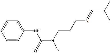 N-Methyl-N-[3-(2-methylpropylidene)aminopropyl]-N'-phenylurea Structure