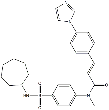 N-[4-(Cycloheptylsulfamoyl)phenyl]-N-methyl-4-(1H-imidazol-1-yl)-trans-cinnamamide