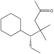 [R,(+)]-5-Cyclohexyl-4,4-dimethyl-2-heptanone Struktur