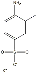 4-Amino-3-methylbenzenesulfonic acid potassium salt Structure