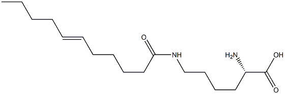 N6-(6-Undecenoyl)lysine Structure