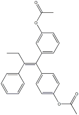 (E)-2-Phenyl-1-(4-acetoxyphenyl)-1-(3-acetoxyphenyl)-1-butene