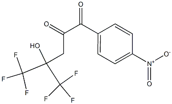 5,5,5-Trifluoro-4-(trifluoromethyl)-4-hydroxy-1-(4-nitrophenyl)-1,2-pentanedione