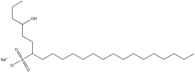 4-ヒドロキシトリコサン-7-スルホン酸ナトリウム 化学構造式
