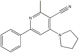 2-Methyl-4-(pyrrolidin-1-yl)-6-phenylpyridine-3-carbonitrile|