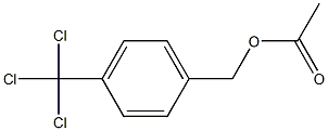 Acetic acid 4-(trichloromethyl)benzyl ester Structure