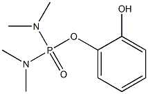 Di(dimethylamino)phosphinic acid (2-hydroxyphenyl) ester Structure