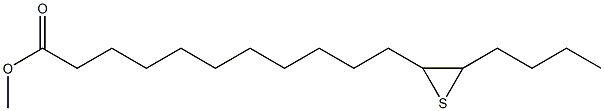 12,13-Epithioheptadecanoic acid methyl ester Struktur