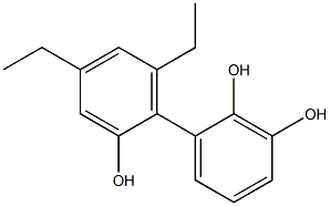 4',6'-Diethyl-1,1'-biphenyl-2,2',3-triol Structure