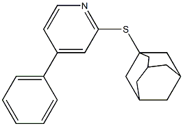 2-[(Adamantan-1-yl)thio]-4-phenylpyridine Structure