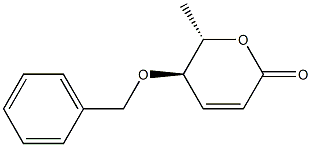 [5R,6S,(-)]-5-Benzyloxy-6-methyl-5,6-dihydro-2H-pyran-2-one Structure