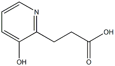 3-(3-ヒドロキシ-2-ピリジニル)プロパン酸 化学構造式