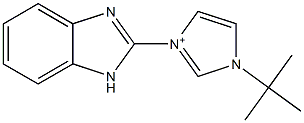 1-tert-Butyl-3-(1H-benzimidazol-2-yl)-1H-imidazol-3-ium 结构式