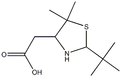 2-(5,5-Dimethyl-2-tert-butylthiazolidin-4-yl)acetic acid|