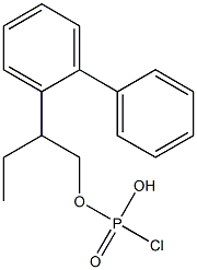 Chlorophosphonic acid 2-biphenylylbutyl ester Structure