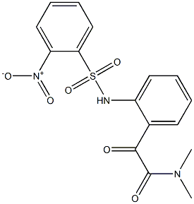 2-Nitro-N-[2-[[(dimethylamino)carbonyl]carbonyl]phenyl]benzenesulfonamide,,结构式