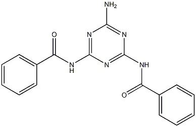 N,N'-(6-Amino-1,3,5-triazine-2,4-diyl)bis(benzamide) Structure