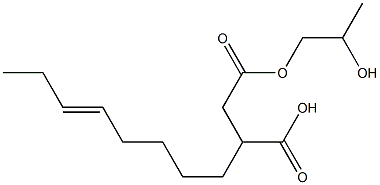 3-(5-Octenyl)succinic acid hydrogen 1-(2-hydroxypropyl) ester 结构式