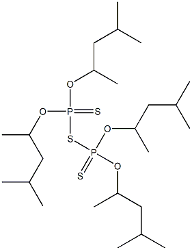 Bis[bis(1,3-dimethylbutyloxy)phosphinothioyl] sulfide Structure