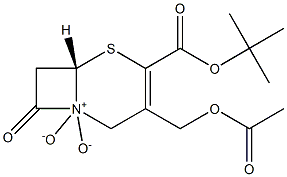 3-Acetyloxymethyl-4-tert-butyloxycarbonylcepham-3-ene 1,1-dioxide,,结构式