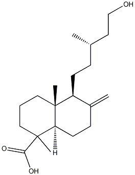 15-Hydroxylabd-8(17)-en-18-oic acid Struktur