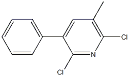 2,6-Dichloro-3-phenyl-5-methylpyridine Structure